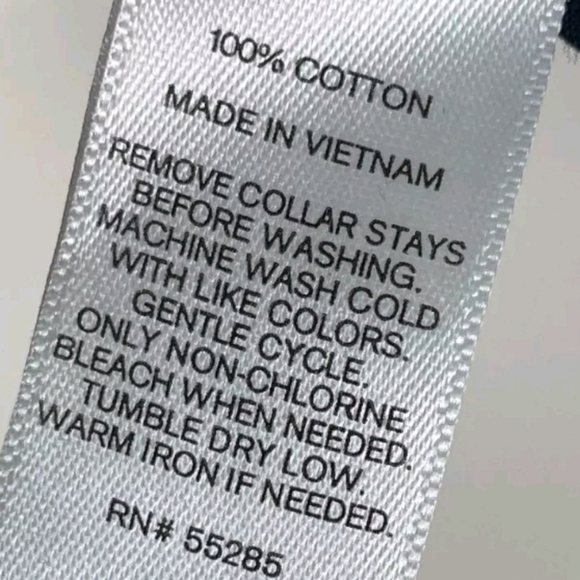 📣Express Men's Fitted Button Up Shirt Long Sleeve👕 Like 🆕 Once 2XL 18-18.5 - Picture 4 of 4